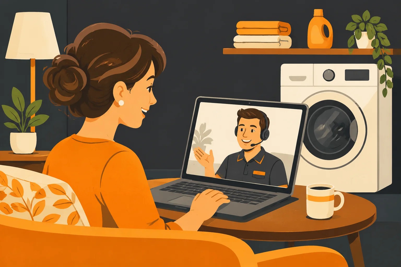 Homeowner on a remote consultation call with an ICSS advisor