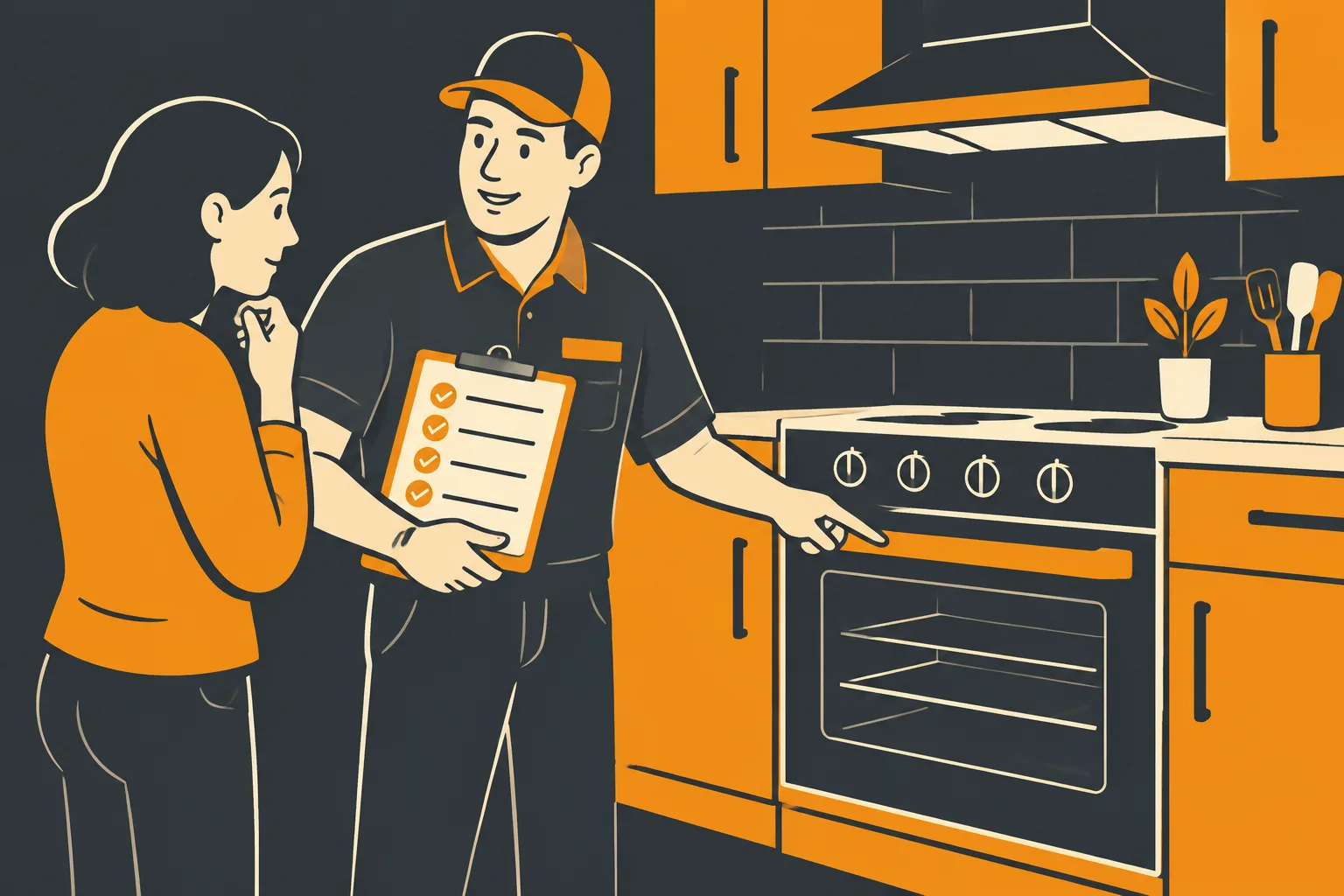ICSS advisor reviewing an appliance repair quote