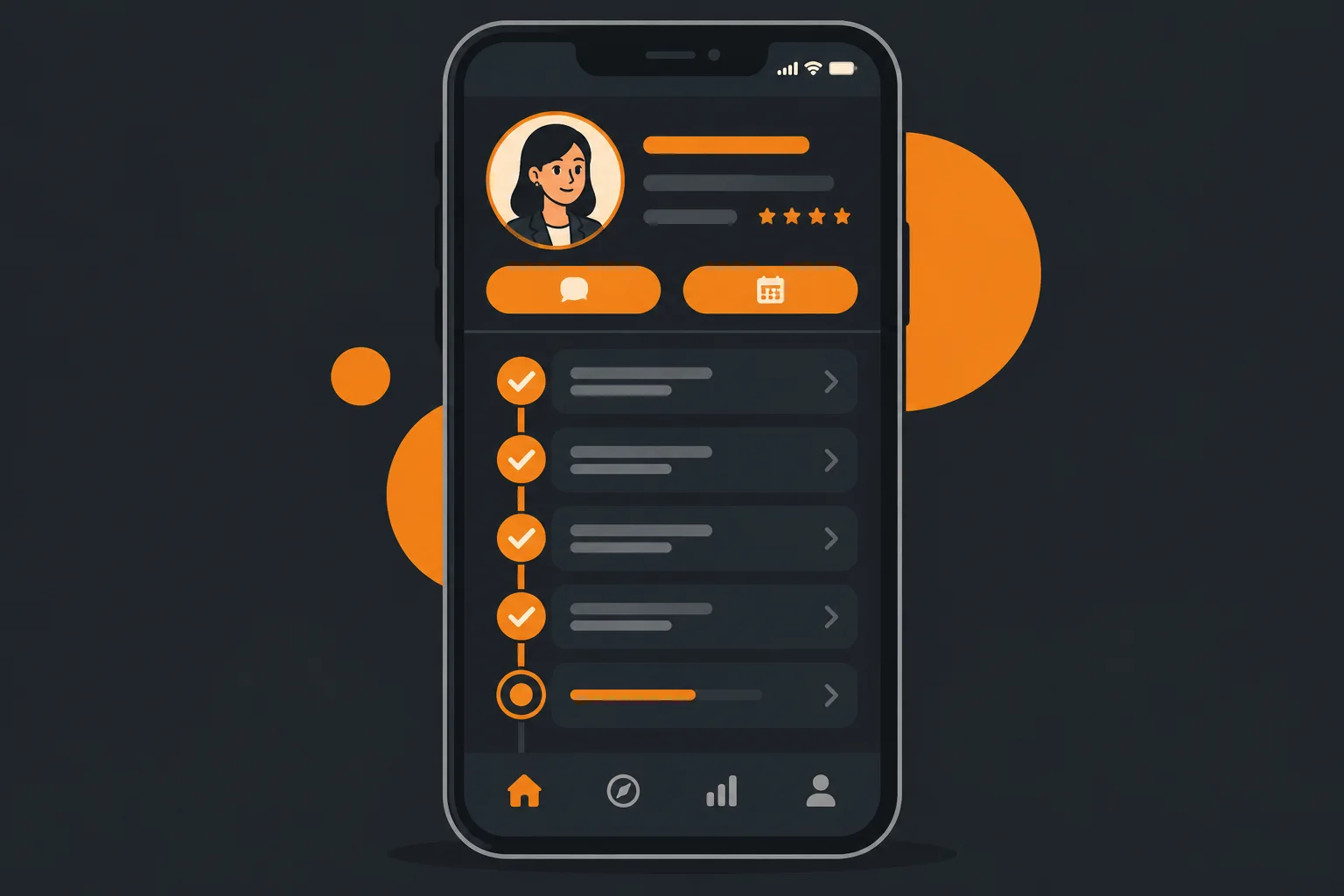 Track My Consultation app screen